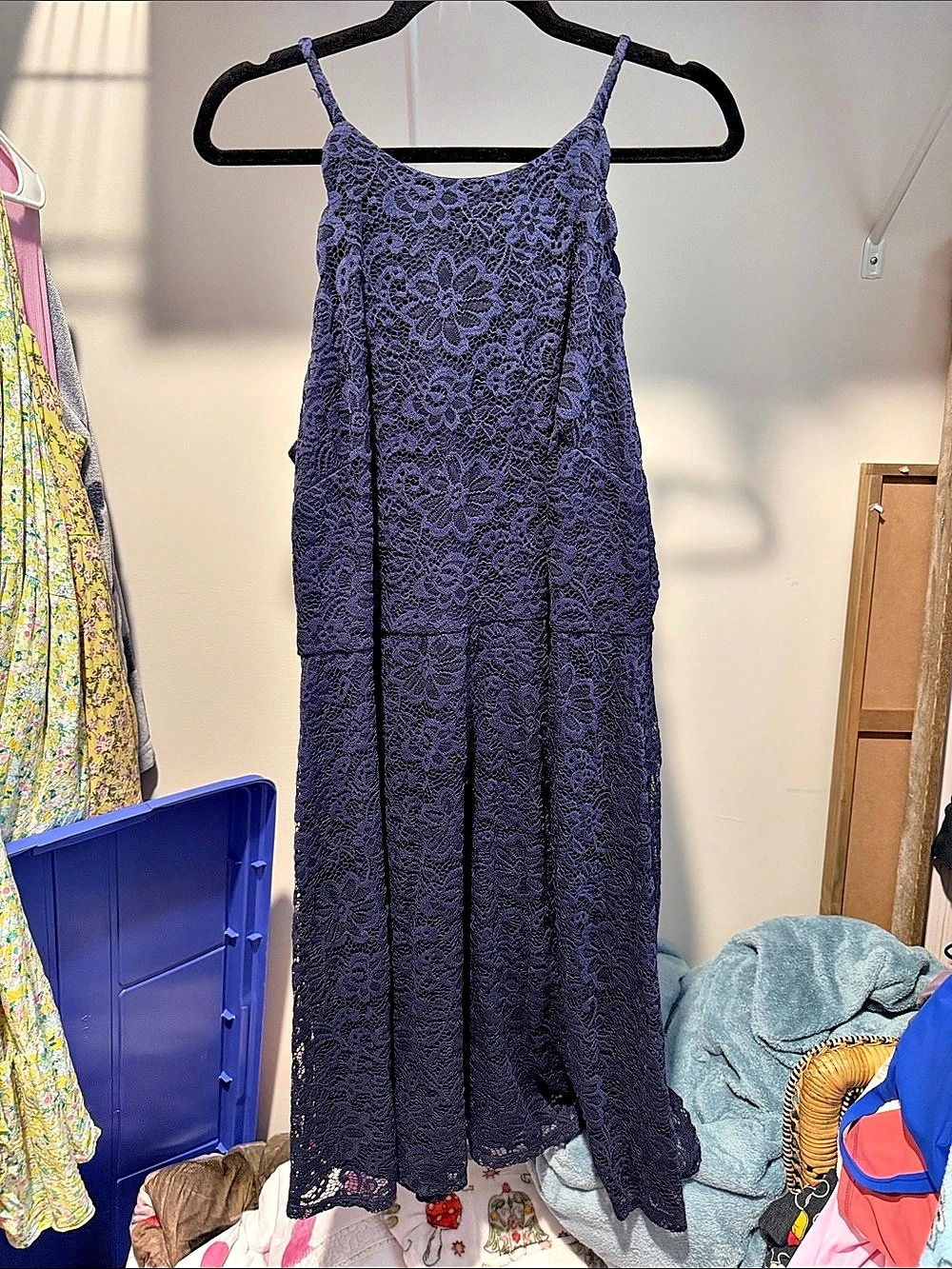FORTUNE+IVY Floral Lace Maxi Dress Size 2X Like New